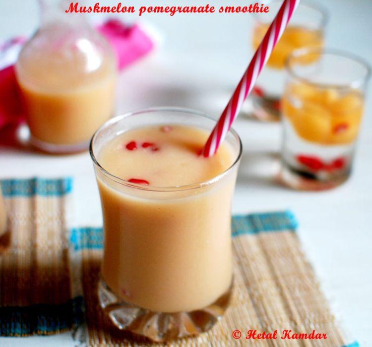 muskmelon-pomegranate-smoothie