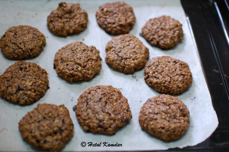 bournvita chocolate oat-cookies