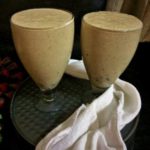 close up view of dates and banana milkshake recipe, navratri milkshake recipe