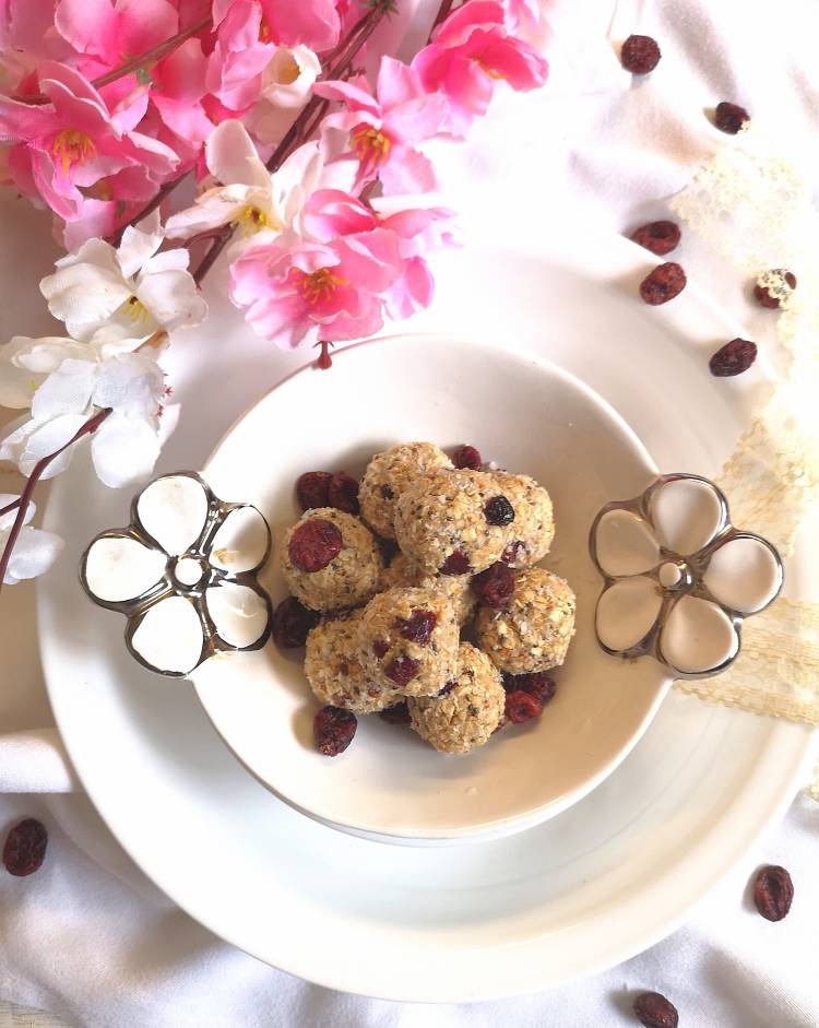 Energy-Bites-With-Oats-Cranberries