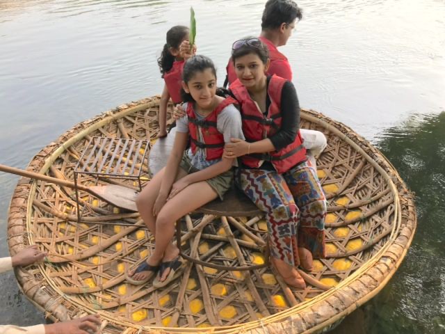 The coracle ride on the Kali river in Dandeli