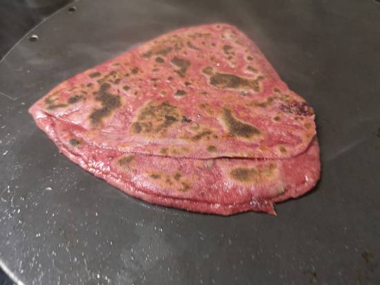 Beetroot Parathas - beets-indian-bread