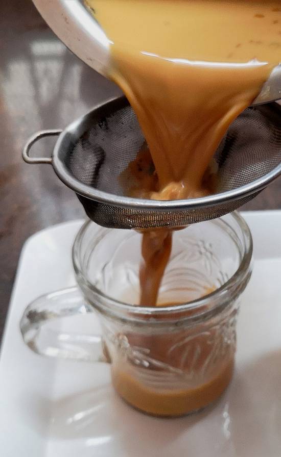 straining tea for ginger tea recipe | adrak wali chai recipe