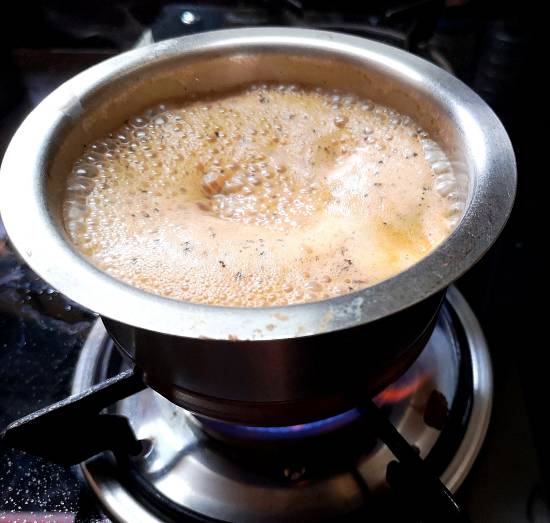 boiling milk for ginger tea recipe | adrak wali chai recipe