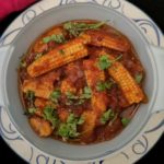 kadai baby corn recipe with kadai masala