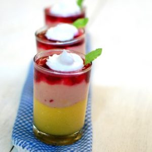 Mango-Mousse-Strawberry-Custard
