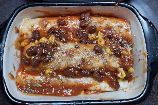 beans and corn enchiladas recipe