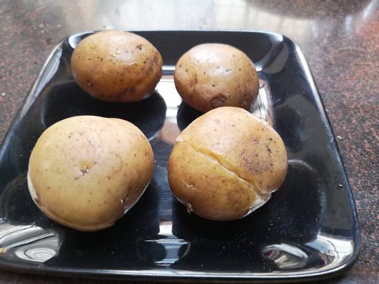 Boiled potatoes for vrat wale aloo ki sabzi 