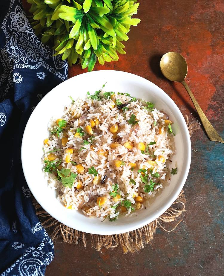 Recipe of Sweet Corn Pulao | How to make sweet corn rice