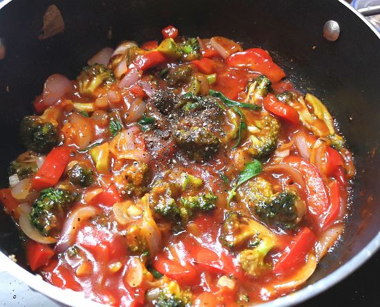 recipe of broccoli and red bell pepper galette recipe 