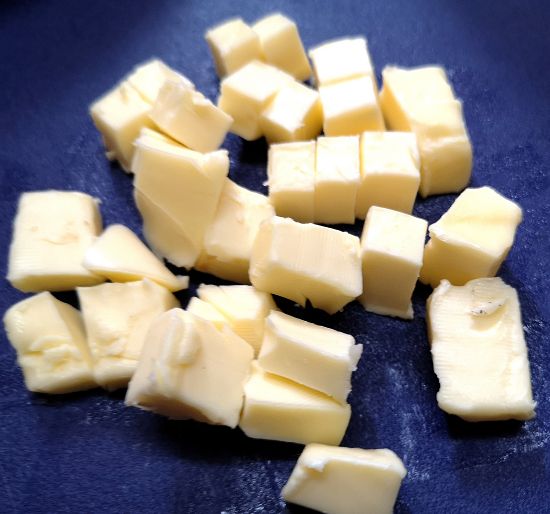 Cold Butter Cubes for Galette dough