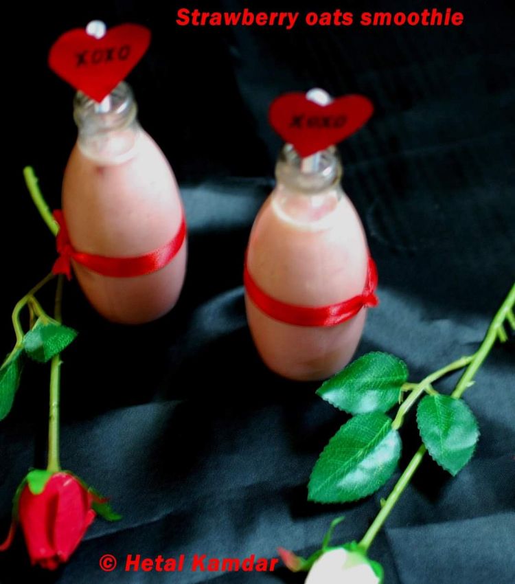 Strawberry and Oats Smoothie Recipe 