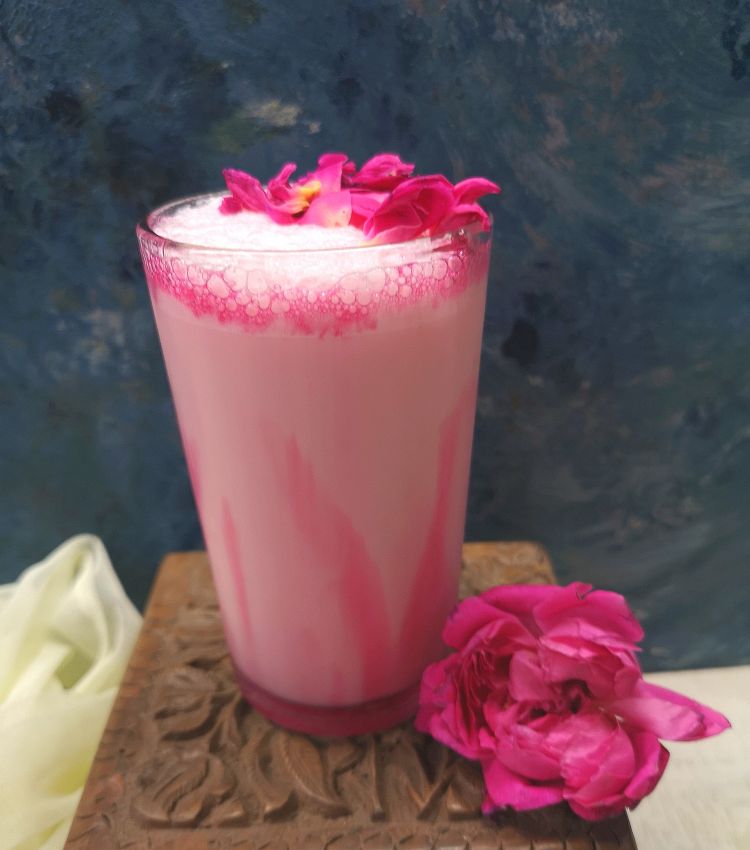 how to make Rose Milkshake 