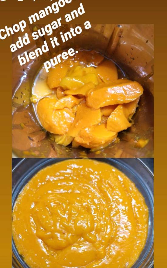 Mango Puree for Mango Chia Pudding