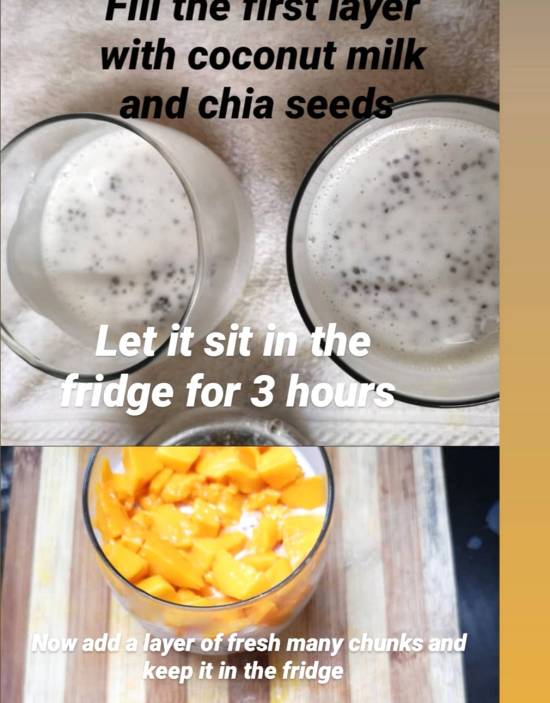 Mango Chia Pudding with Coconut recipe