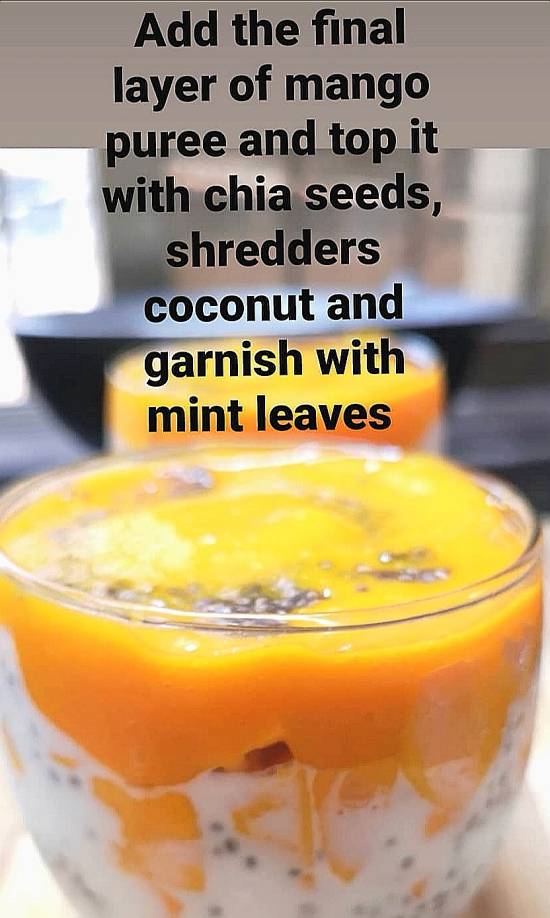 Mango Chia Pudding with Coconut recipe