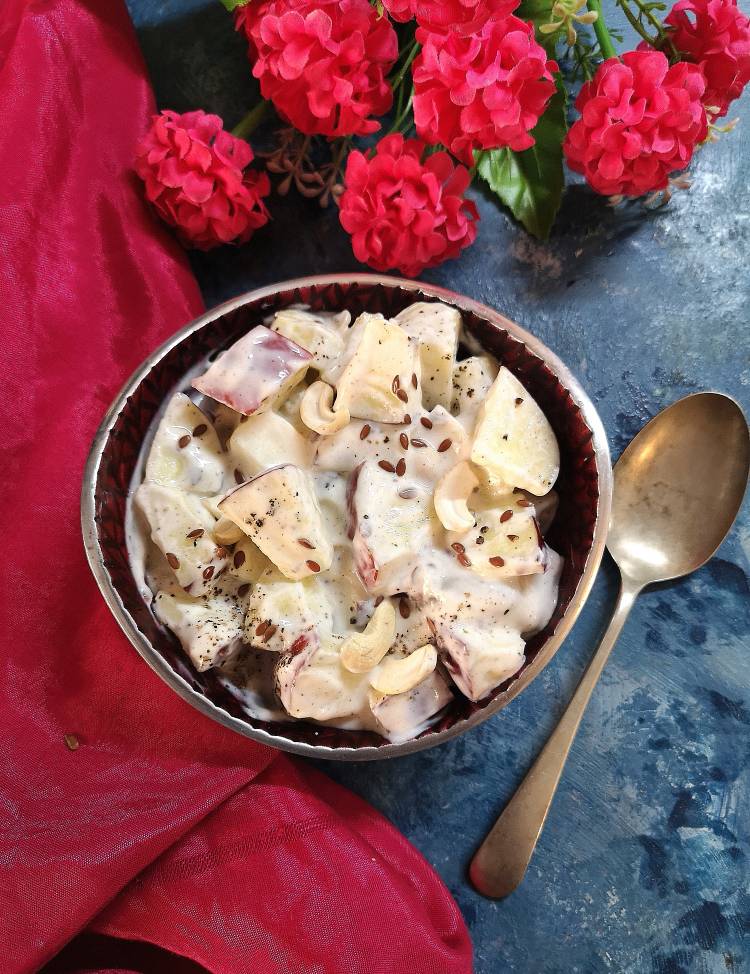 Crunchy Apple Salad Recipe, Apple Yogurt Salad Recipe