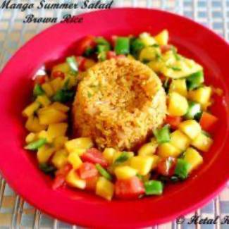MANGO SUMMER SALAD WITH BROWN RICE