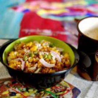 Peas And Corn Oats Poha