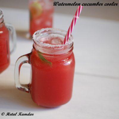 Watermelon and Cucumber Cooler