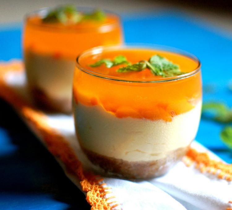 Mango Cheesecake in a Glass